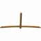 Ekena Millwork Bellingham Rough Sawn Timber Gable Bracket, Western Red Cedar, 96"W x 48"H x 2"D x 4"F, 12/12 Pitch GBW096X48X0204BEL00RWR - alternate 3